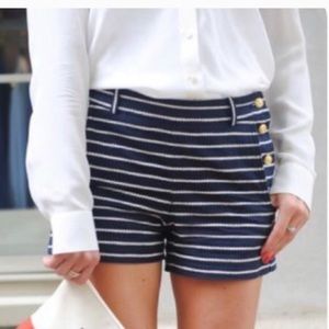 J Crew High Waisted Sailor Shorts
